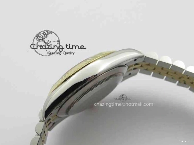 Roman YG Maker Black On Bracelet Edition A2813 BP Best 41mm DateJust SS Jubilee Dial II 0521